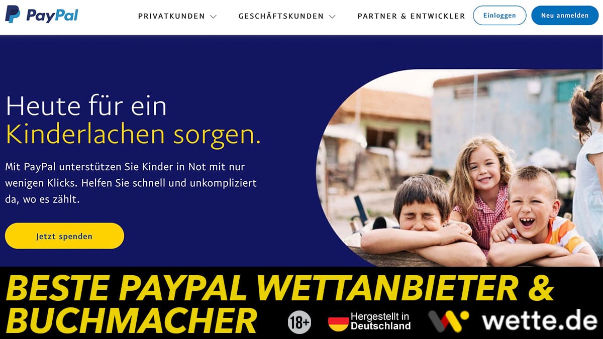 Beste PayPal Wettanbieter