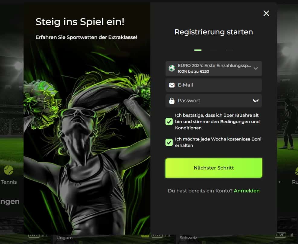 Betovo Registrierung