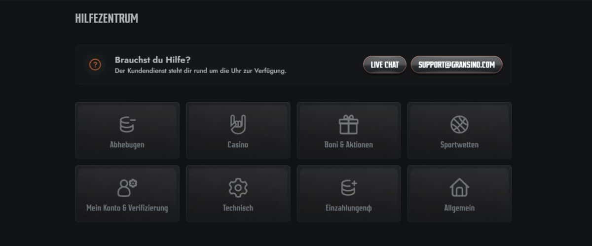 Gransimo Kundenservice