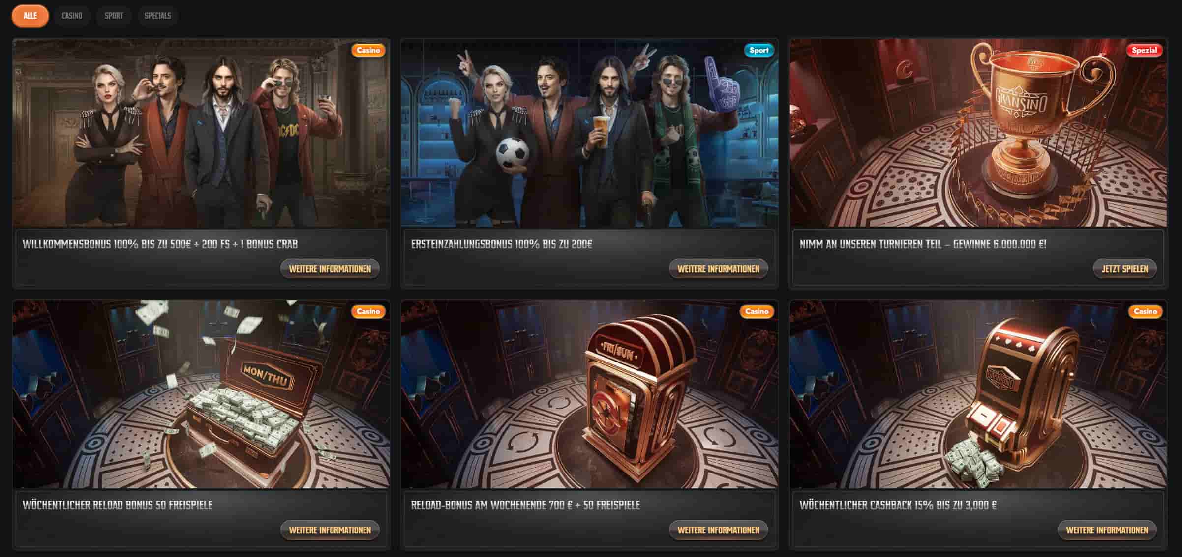 Gransino Casino Bonusangebote