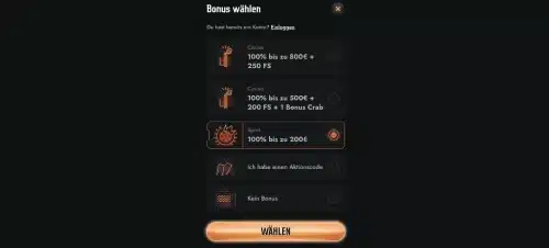 Gransino Sport Bonus Waehlen fixed