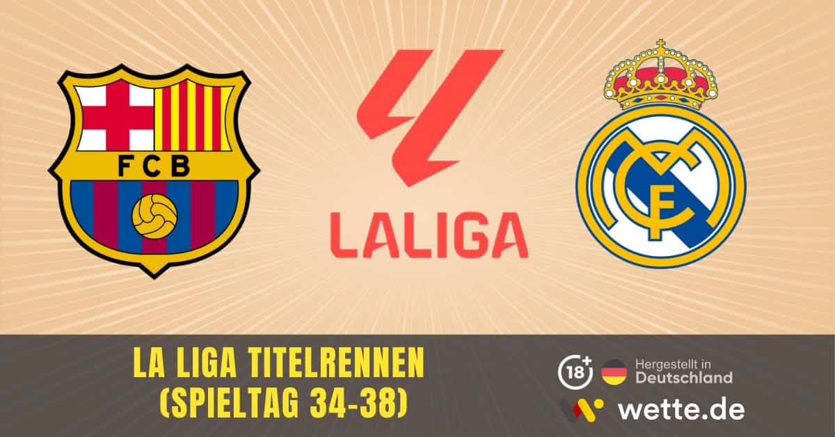 La Liga Titelrennen (Spieltag 34 38)