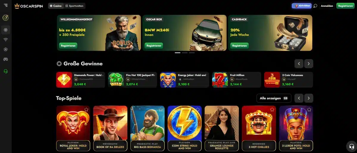 Oscarspin Startseite