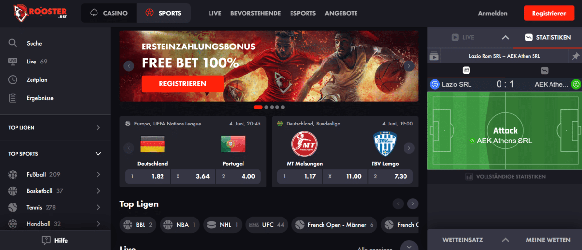 Roosterbet Sport