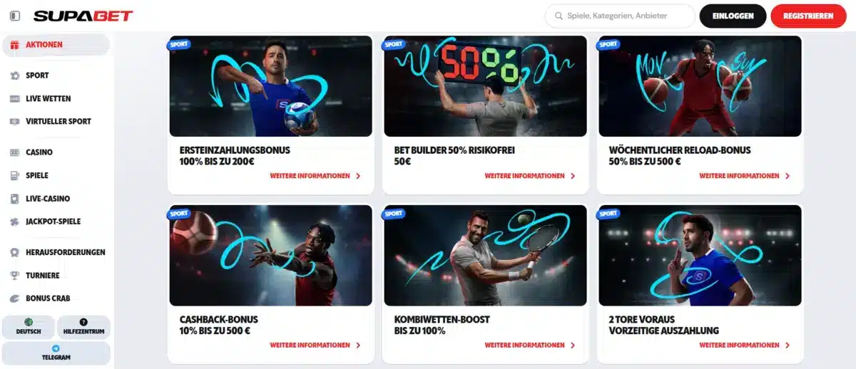 Supabet Promotionen Sport fixed