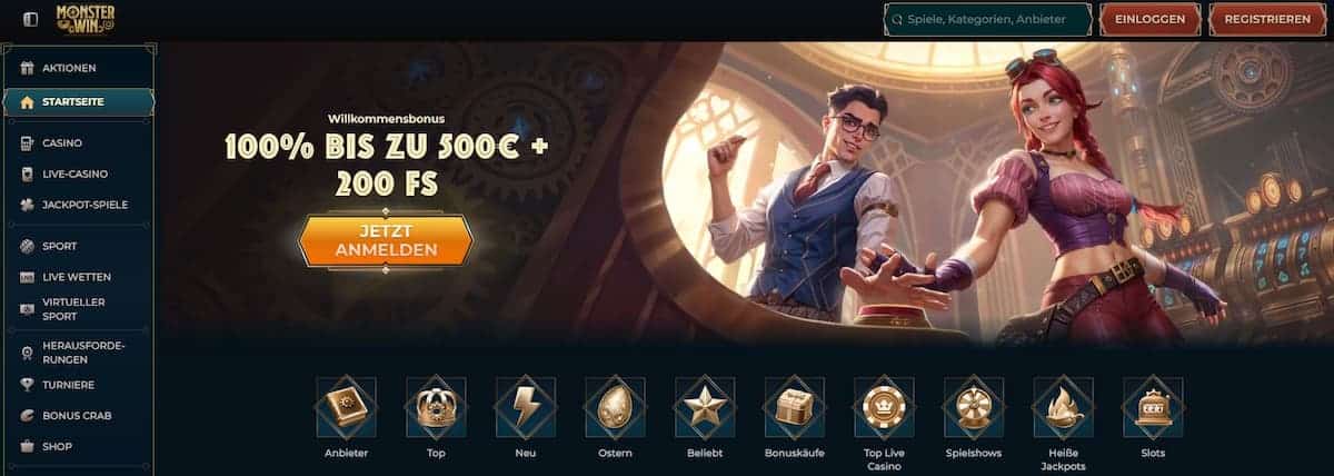 Über das Monsterwin Casino