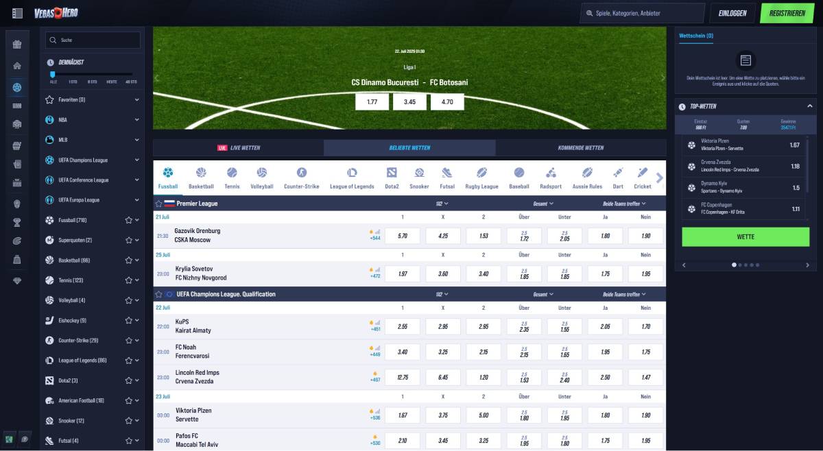 VegasHero Sport Home