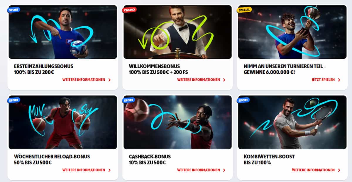 Werbeaktionen bei SupaBet